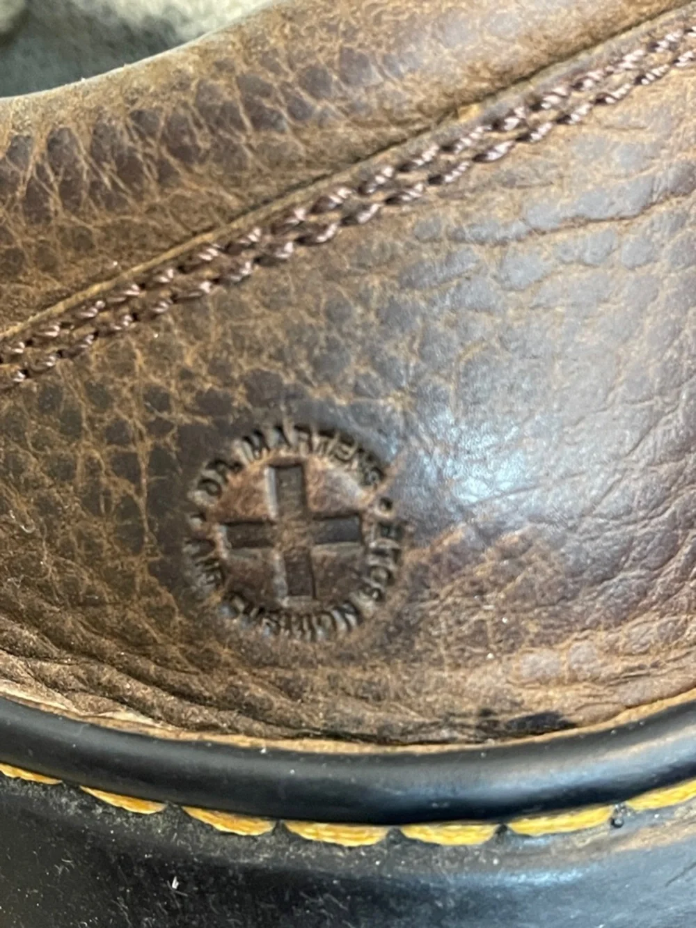 Dr. Martens Brown Leather Lace-Up Oxfords